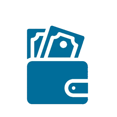 en illustration på en pung